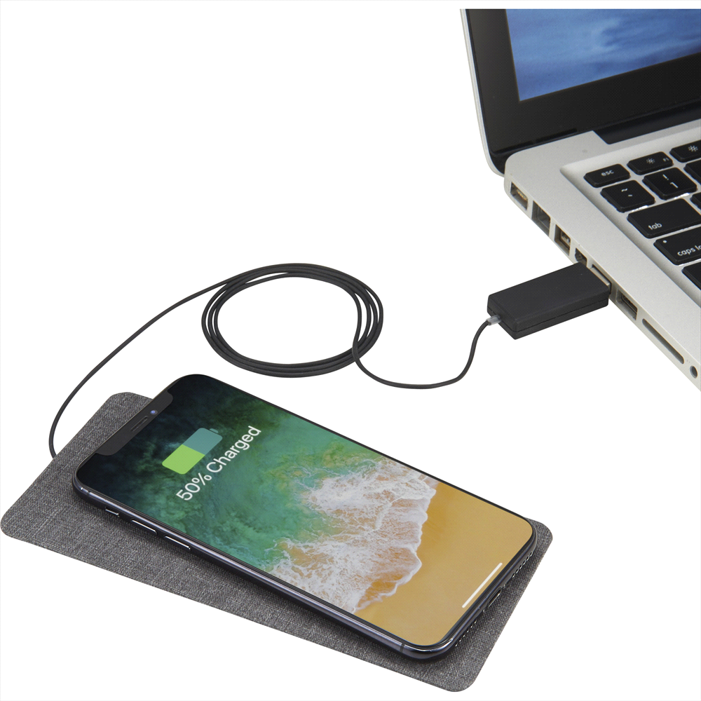Ultra Thin Fabric Wireless Charging Pad – Wireless Chargers – Global Stock – available in Grey – thumbnail 7 of 8