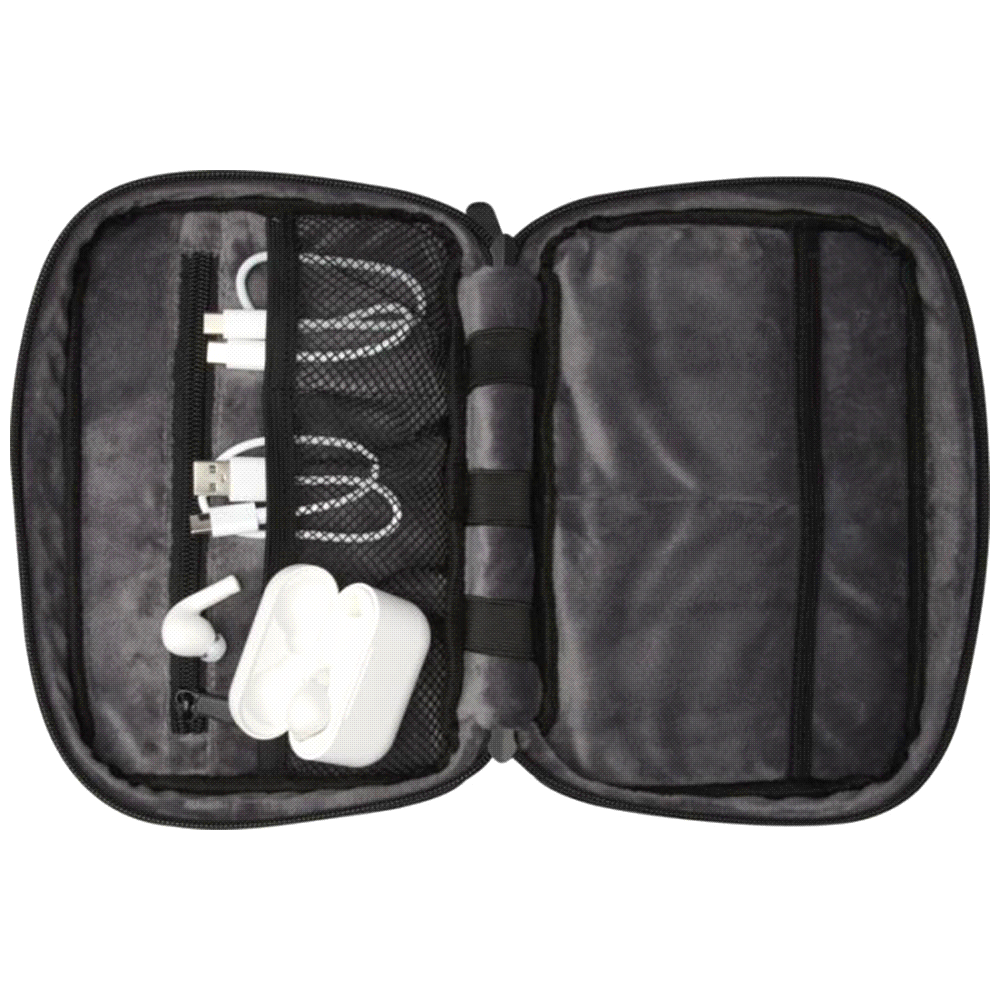 Rise GRS Recycled Organiser Pouch – Travel Mugs – The Range – available in Black  and Navy – thumbnail 9 of 16