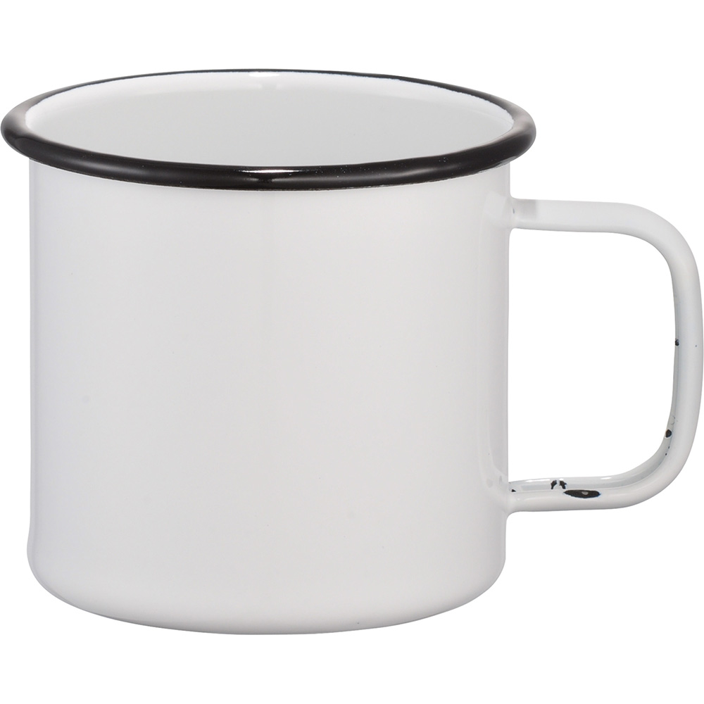 Enamel Metal Cup 500ml – Mugs – The Range – available in Black, White – thumbnail 9 of 17