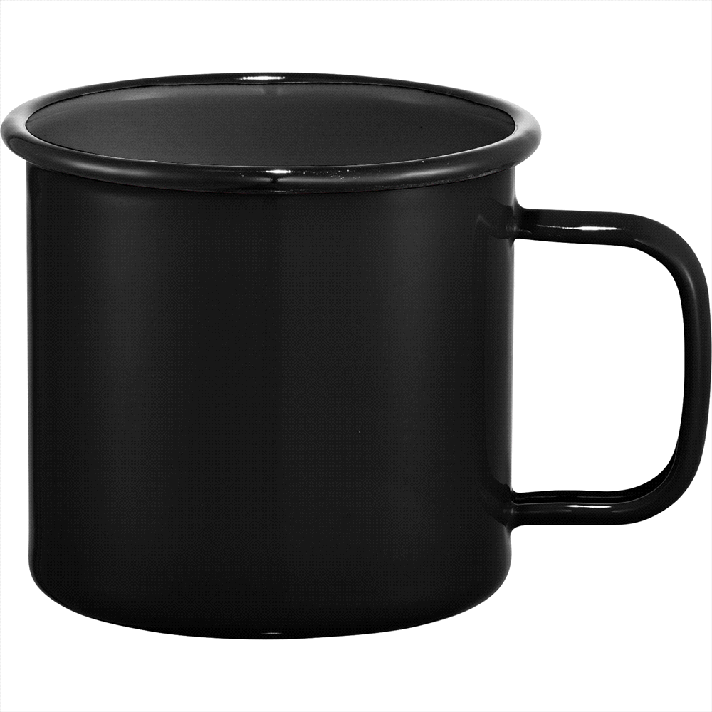 Enamel Metal Cup 500ml – Mugs – The Range – available in Black, White – thumbnail 10 of 17