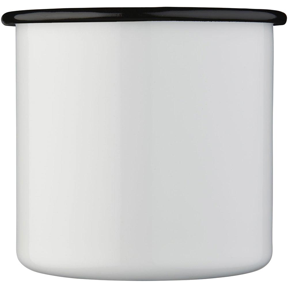 Enamel Metal Cup 500ml – Mugs – The Range – available in Black, White – thumbnail 12 of 17
