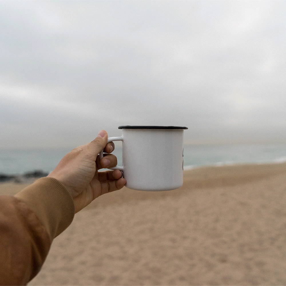 Enamel Metal Cup 500ml – Mugs – The Range – available in Black, White – thumbnail 7 of 17