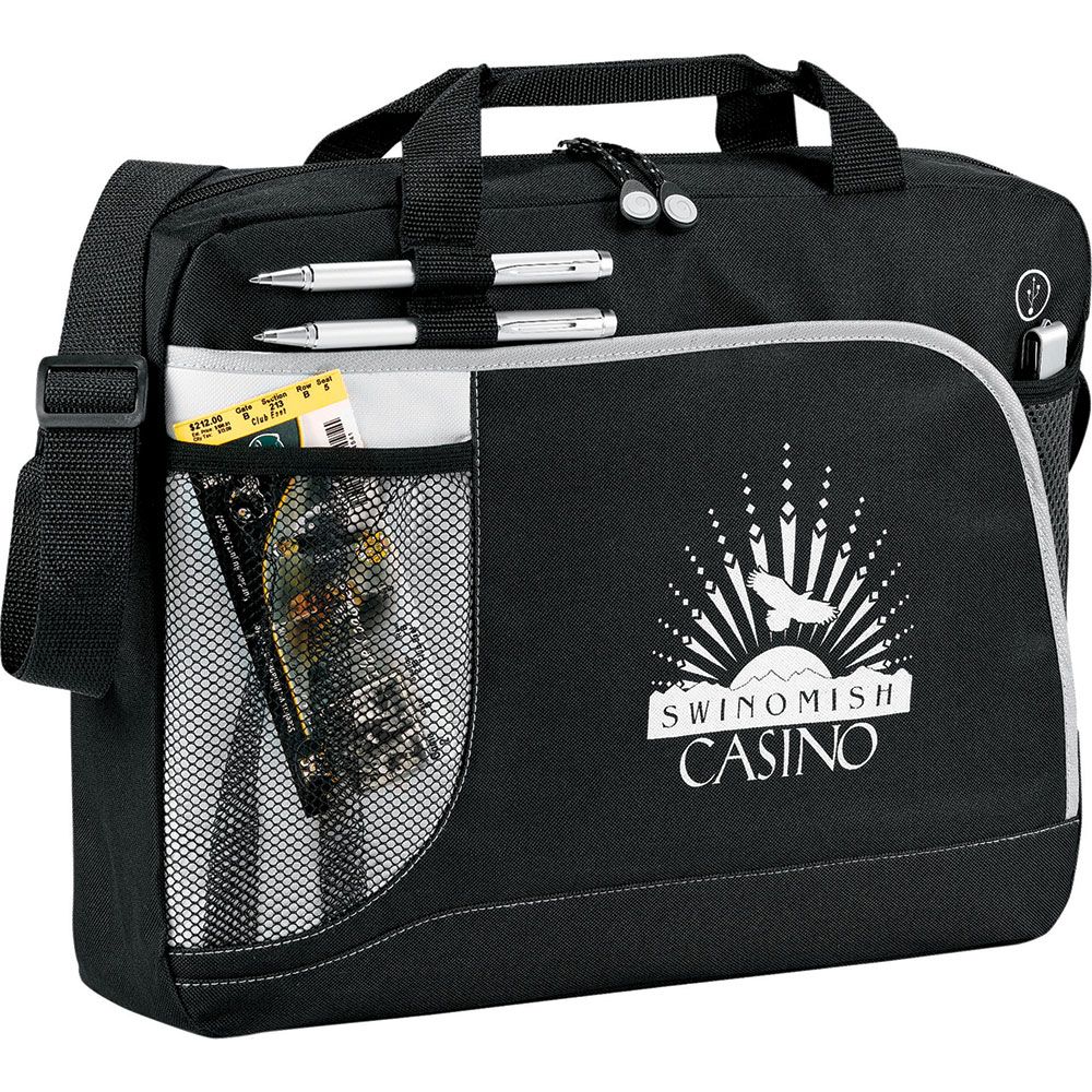 Crunch Briefcase 9L – Satchels – The Range – available in Black – thumbnail 4 of 6