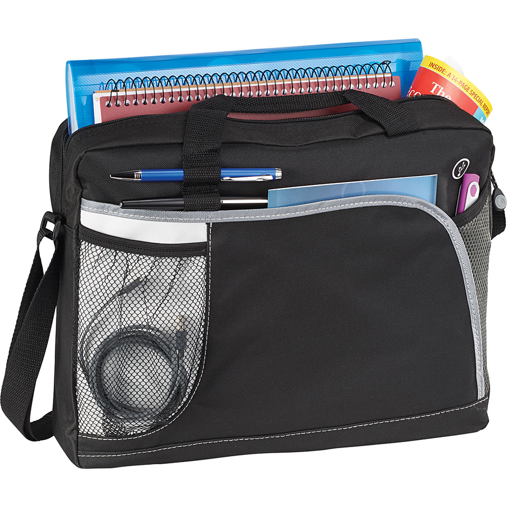 Crunch Briefcase 9L – Satchels – The Range – available in Black – thumbnail 3 of 6