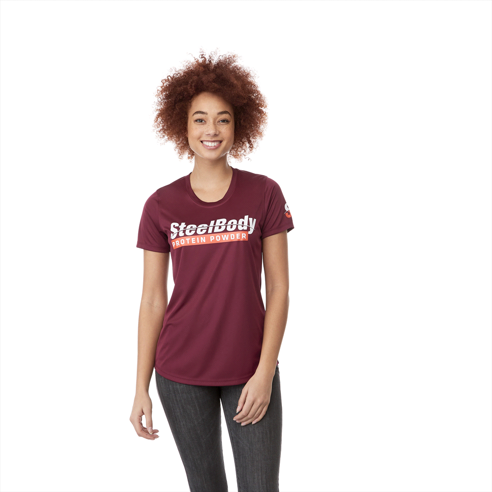 Omi Short Sleeve Tech Tee - Womens – T Shirts – Apparel Range – available in Forest Green, Heather Charcoal, Maroon, New Royal and 3 more – thumbnail 2 of 28