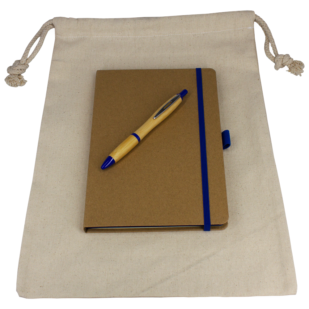 Gift Set - Drawstring Bag + JournalBook + Pen