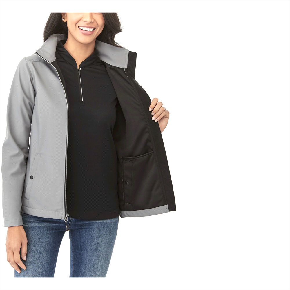 Karmine Softshell Jacket - Womens – Jackets – Apparel Range – available in Black, Dark Citron Green, Olympic Blue, Team Red and Vintage Navy – thumbnail 5 of 20
