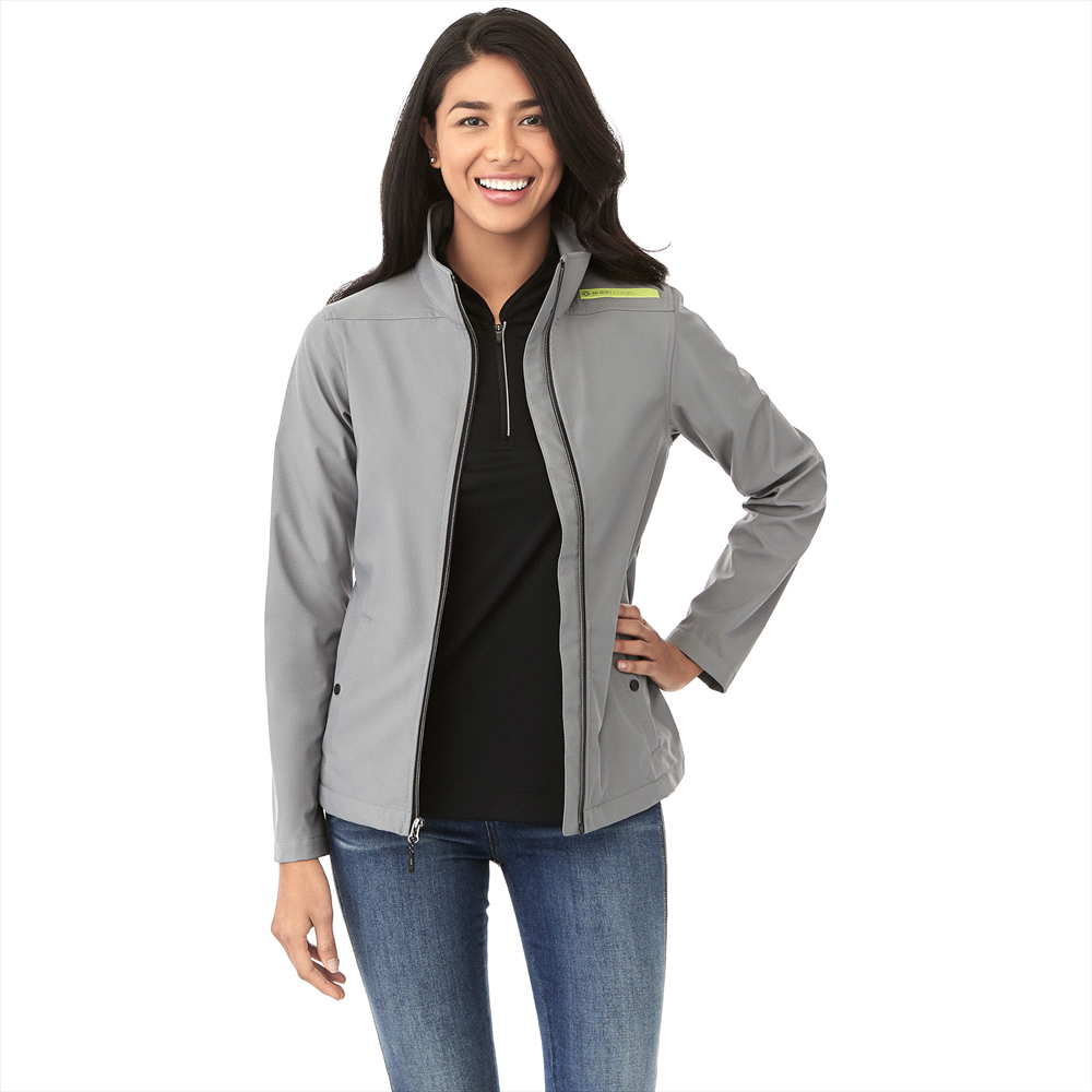 Karmine Softshell Jacket - Womens – Jackets – Apparel Range – available in Black, Dark Citron Green, Olympic Blue, Team Red and Vintage Navy – thumbnail 3 of 20