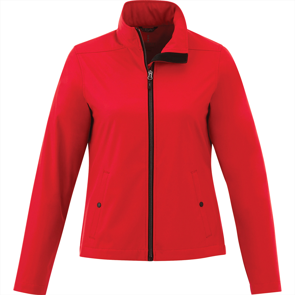Karmine Softshell Jacket - Womens – Jackets – Apparel Range – available in Black, Dark Citron Green, Olympic Blue, Team Red and Vintage Navy – thumbnail 9 of 20
