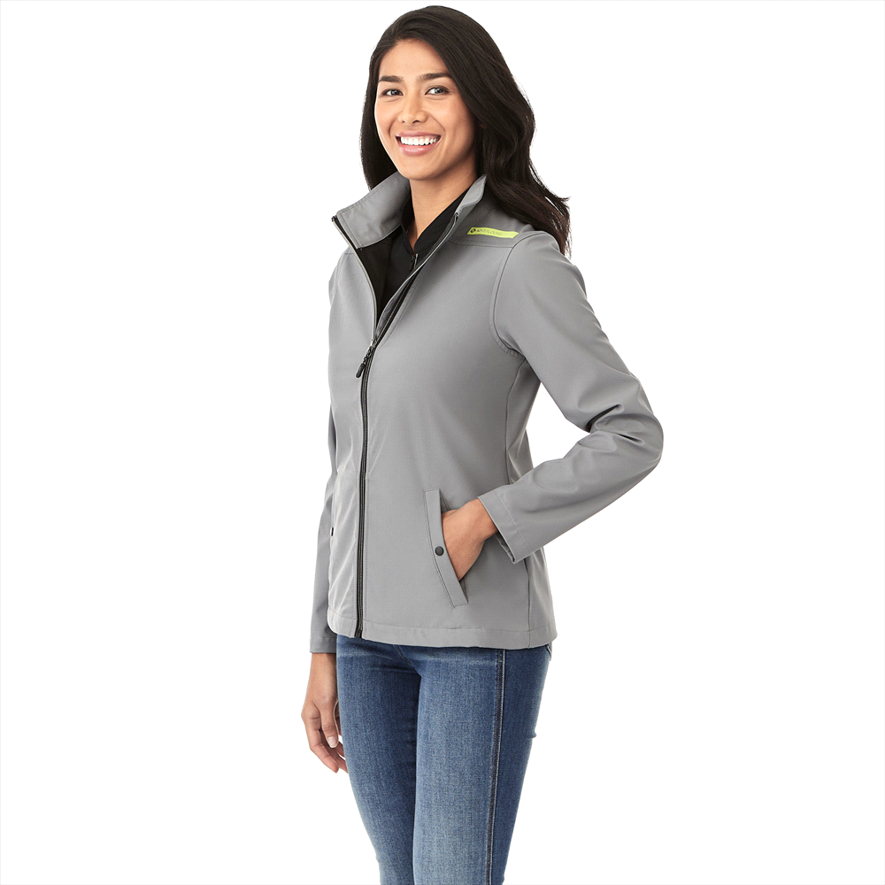 Karmine Softshell Jacket - Womens – Jackets – Apparel Range – available in Black, Dark Citron Green, Olympic Blue, Team Red and Vintage Navy – thumbnail 2 of 20