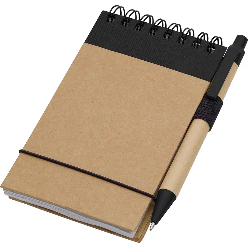 The Recycled Jotter w/ Pen – Desk Accessories – available in black colour