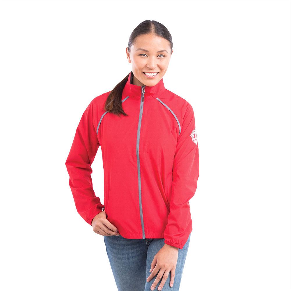 Egmont Packable Jacket - Womens – Jackets – Apparel Range – available in Aspen Blue/Steel Grey, Black/Steel Grey, Grey Storm/Steel Grey, Hi-Liter Green/Steel Grey and 3 more – thumbnail 4 of 25