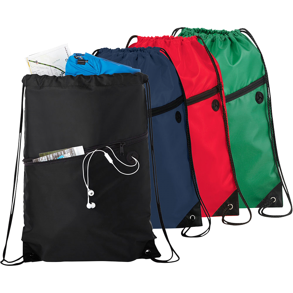 Robin Drawstring Bag – Drawstring Bags – The Range – available in Black, Green, Navy and Red – thumbnail 1 of 20