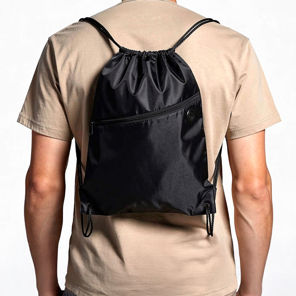 Robin Drawstring Bag – Drawstring Bags – The Range – available in Black, Green, Navy and Red – thumbnail 7 of 20