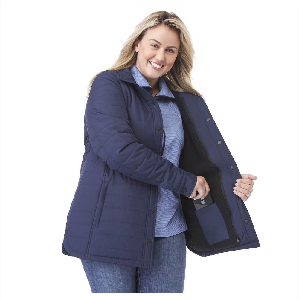 Porter Eco Insulated Shacket - Womens – Jackets – Apparel Range – available in Black and Vintage Navy – thumbnail 5 of 14