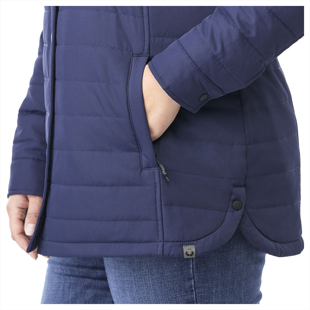 Porter Eco Insulated Shacket - Womens – Jackets – Apparel Range – available in Black and Vintage Navy – thumbnail 8 of 14