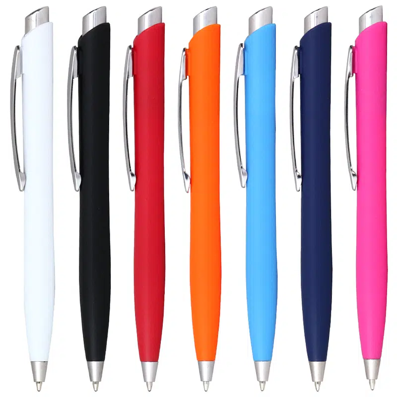 Odin Click Action Ballpoint Pen – Metal Pens – available in black, blue, orange, pink colours and 1 more