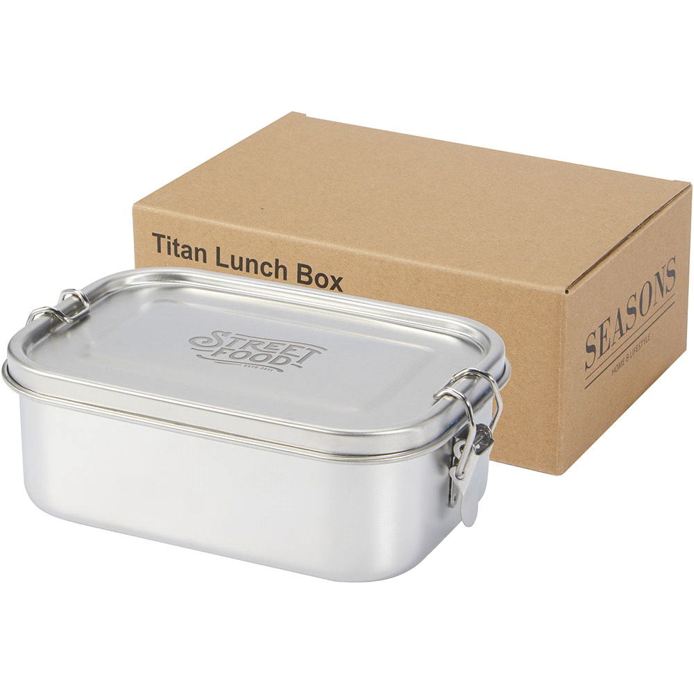 Seasons Titan Recycled Stainless Steel Lunch Box – Clocks & Timers – Global Stock – thumbnail 6 of 7