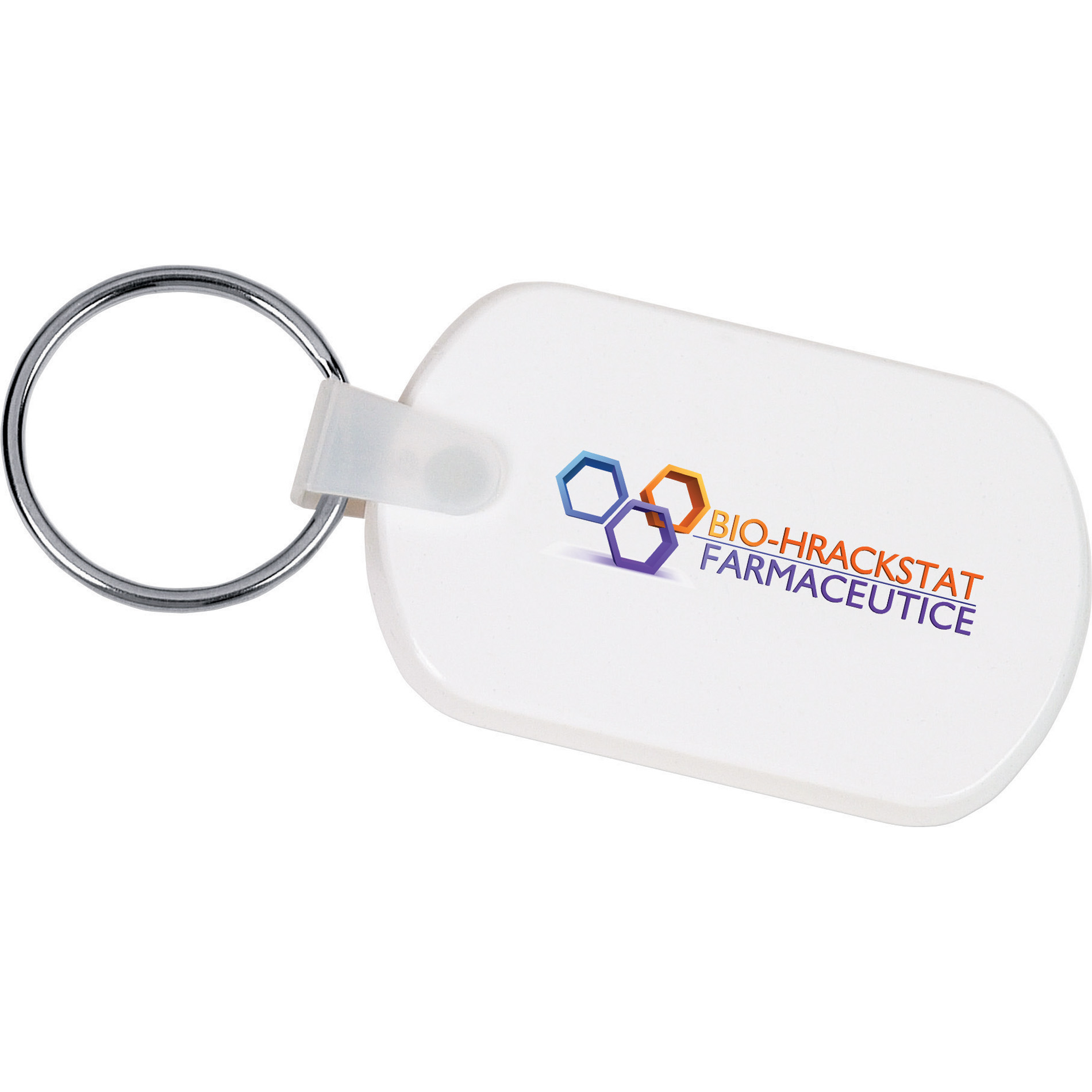 Rectangular Soft Key Tag – Keyrings – Global Stock – available in White – thumbnail 2 of 3