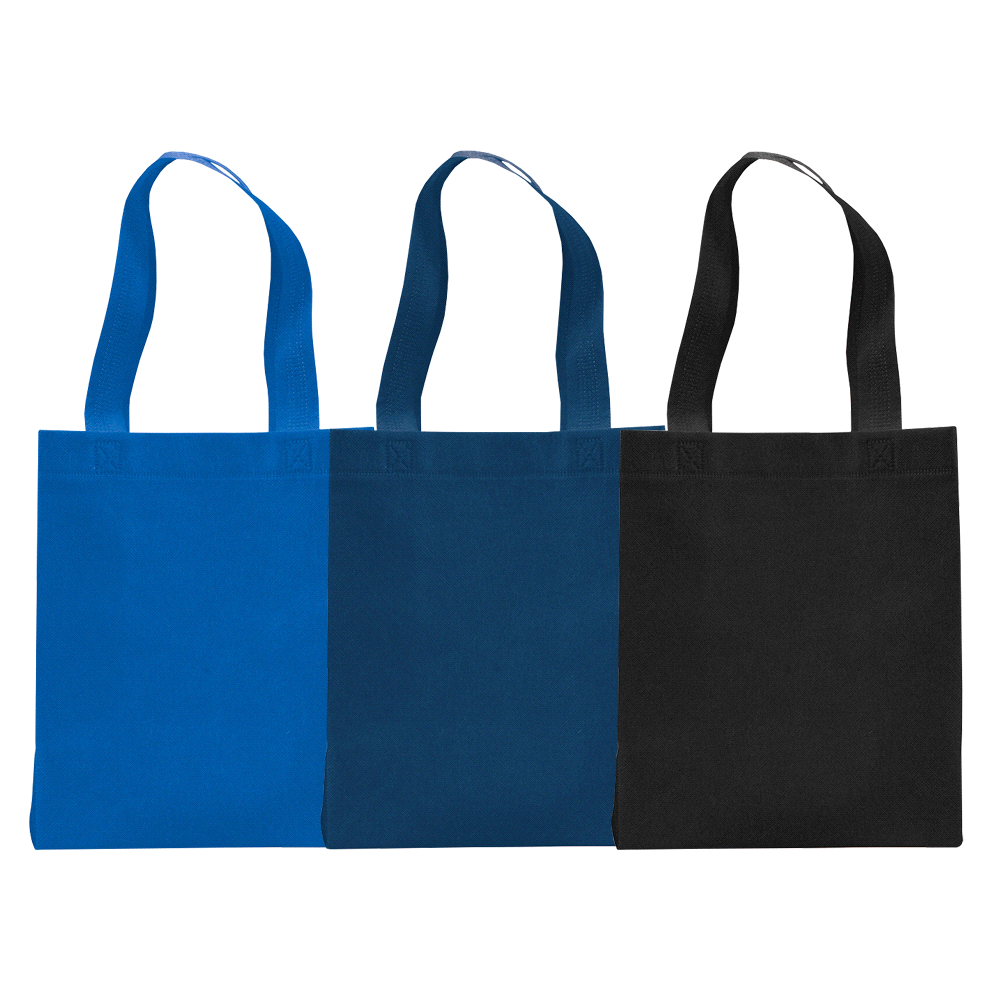 Challenger Mini Non-Woven Tote – Shoppers – Global Stock – available in Black, Blue – thumbnail 1 of 11