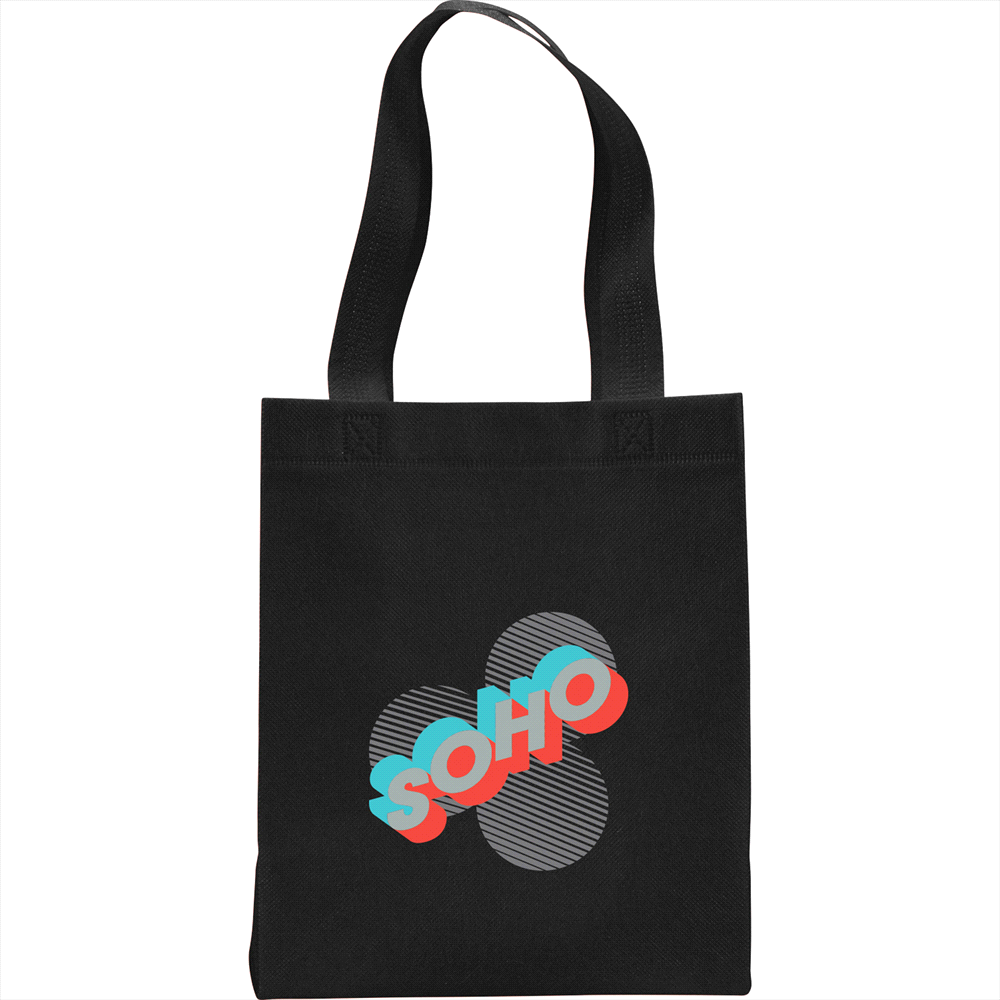 Challenger Mini Non-Woven Tote – Shoppers – Global Stock – available in Black, Blue – thumbnail 7 of 11