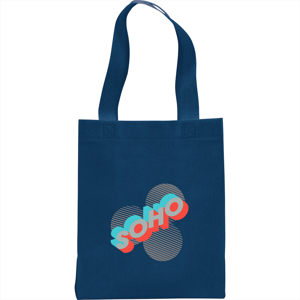 Challenger Mini Non-Woven Tote – Shoppers – Global Stock – available in Black, Blue – thumbnail 8 of 11