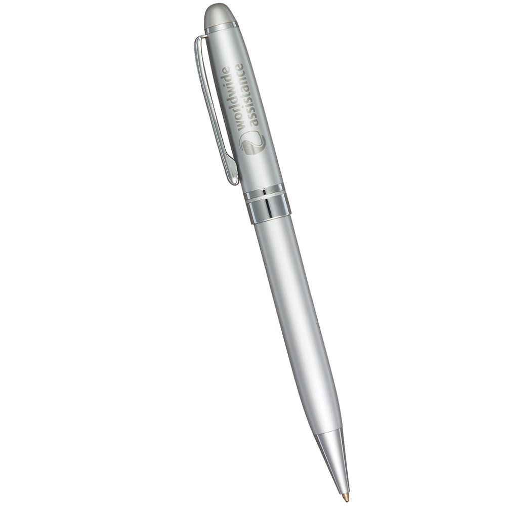 Bristol Twist Ballpoint Pen – Metal Pens – The Range – available in Black with silver trim., Blue and Silver with silver trim – thumbnail 17 of 19