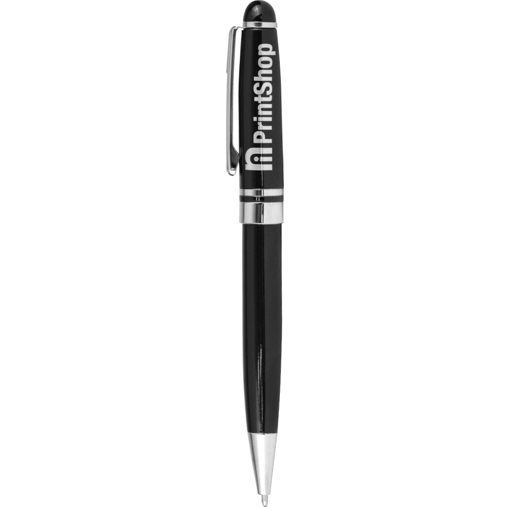 Bristol Twist Ballpoint Pen – Metal Pens – The Range – available in Black with silver trim., Blue and Silver with silver trim – thumbnail 3 of 19