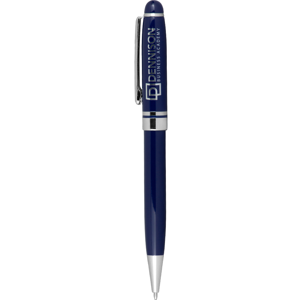 Bristol Twist Ballpoint Pen – Metal Pens – The Range – available in Black with silver trim., Blue and Silver with silver trim – thumbnail 12 of 19