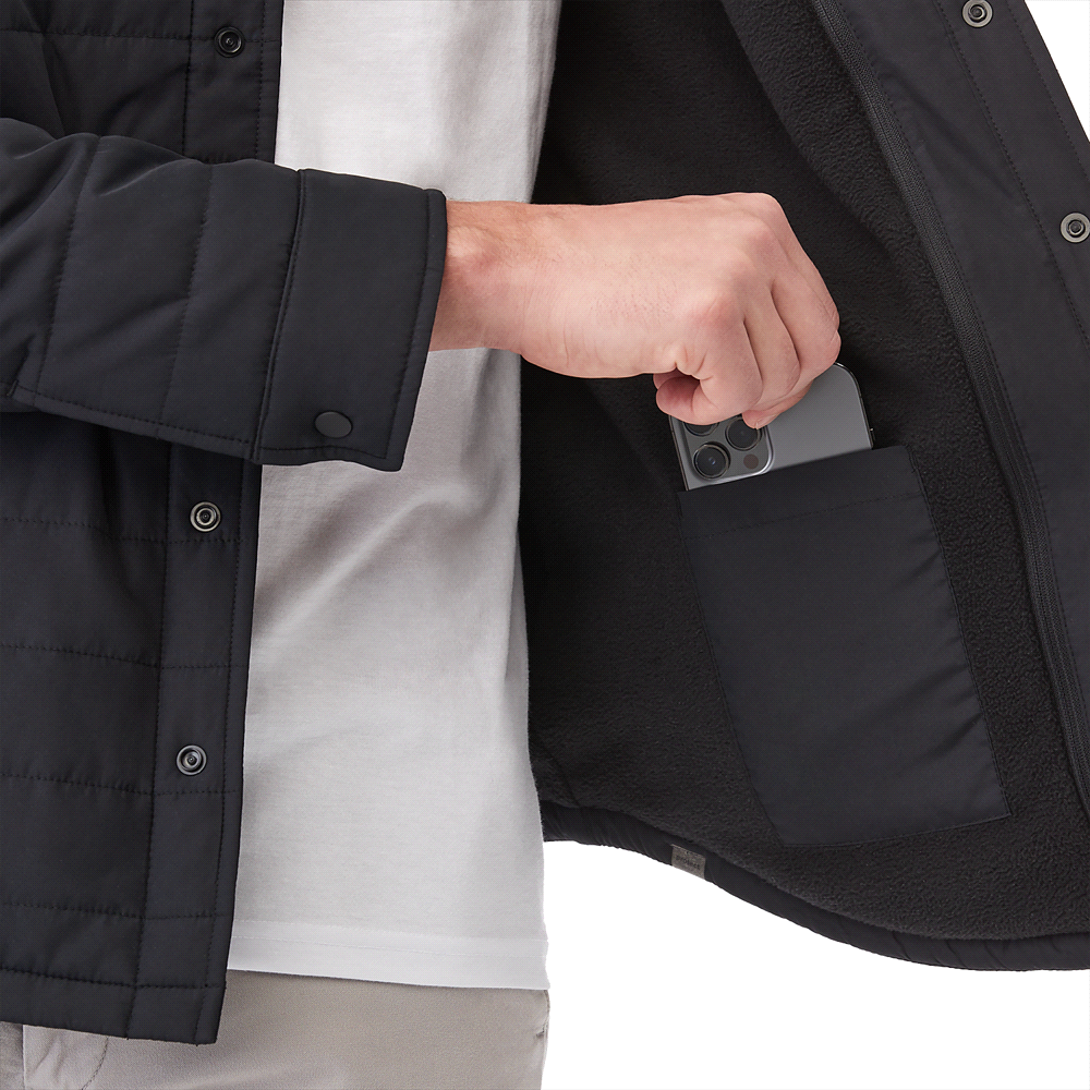 Porter Eco Insulated Shacket - Mens – Jackets – Apparel Range – available in Black and Vintage Navy – thumbnail 8 of 18
