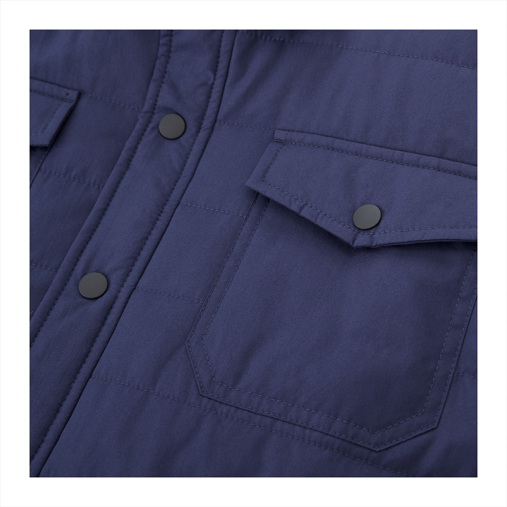 Porter Eco Insulated Shacket - Mens – Jackets – Apparel Range – available in Black, Vintage Navy – thumbnail 13 of 18