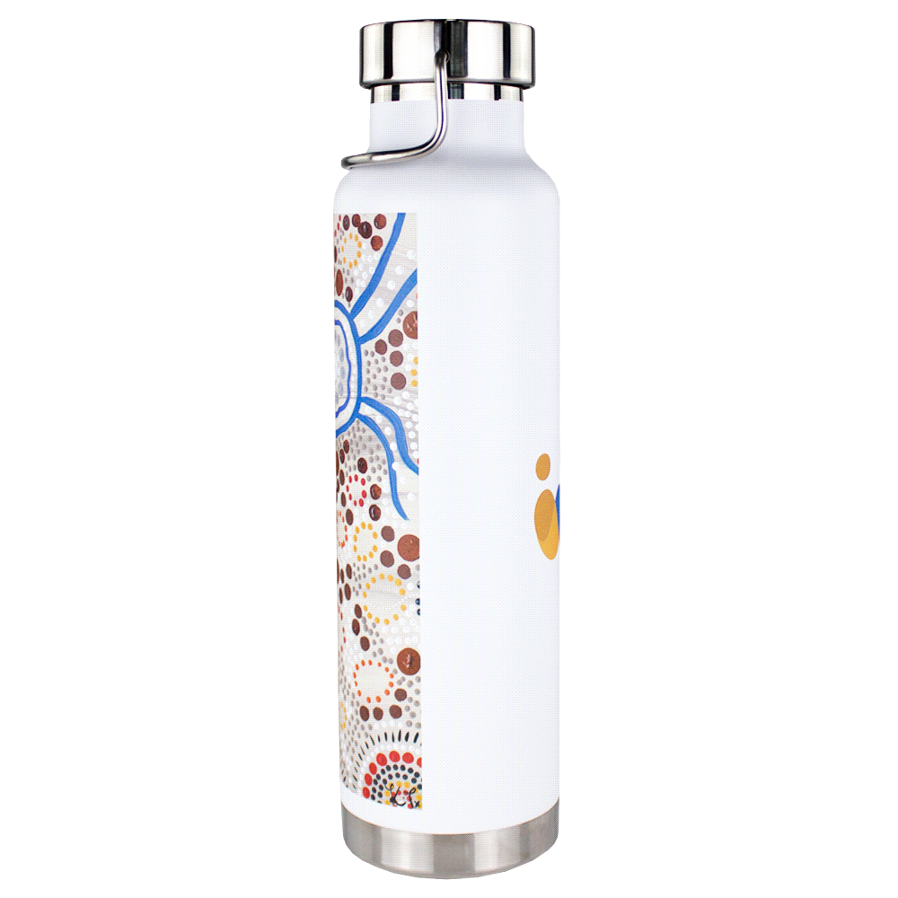 Darani Recycled SS Thor Copper Vacuum Insulated Bottle 650ml – Drink Bottles – The Range – available in Black and White – thumbnail 4 of 20