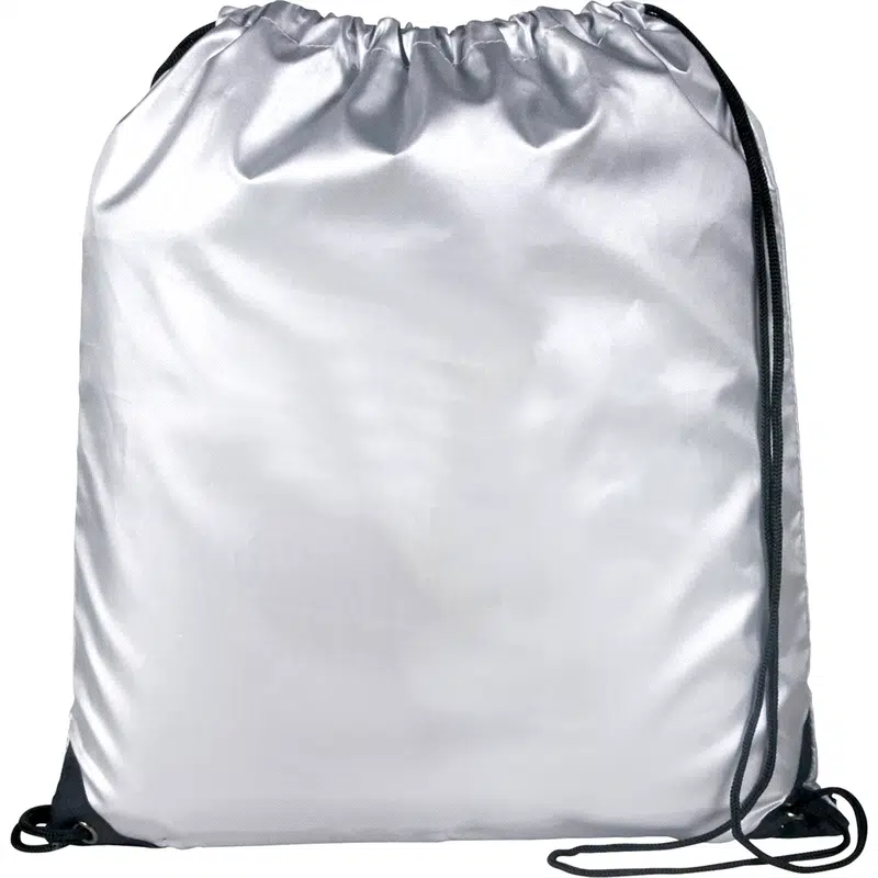 Oriole Reflective Drawstring Bag – Drawstring Bags – available in grey colour