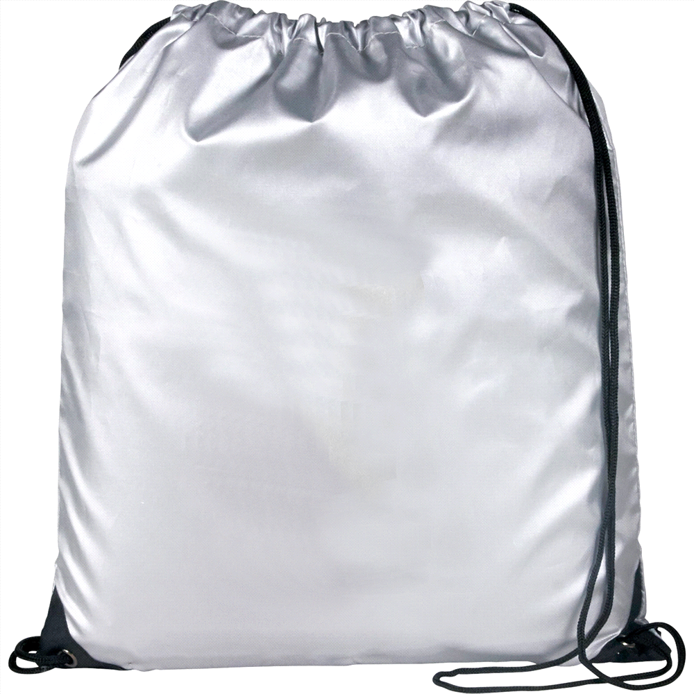 Oriole Reflective Drawstring Bag – Drawstring Bags – Global Stock – available in Grey – thumbnail 1 of 3