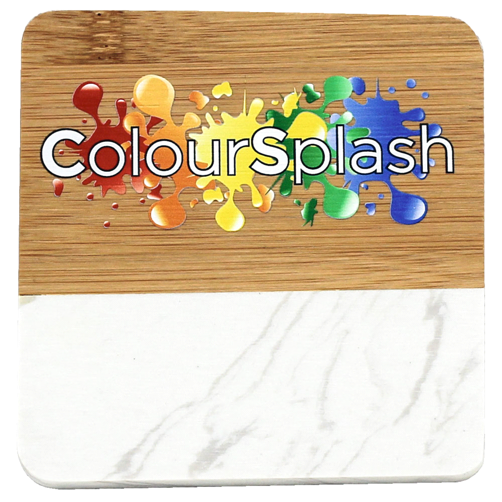 Marble & Bamboo Coaster – Glassware – The Range – available in Brown – thumbnail 10 of 11