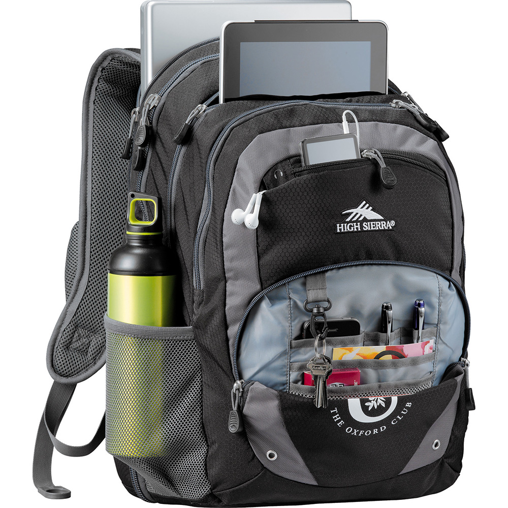 High Sierra Overtime Fly-By 17" 39L Compu-Backpack – Backpacks – The Range – available in Black – thumbnail 2 of 7