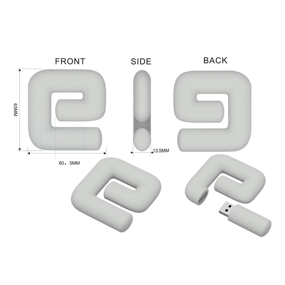2D Custom USB Flash Drive - Factory Direct Indent Pricing – USB Drives – The Range – available in Multicolour – thumbnail 32 of 68