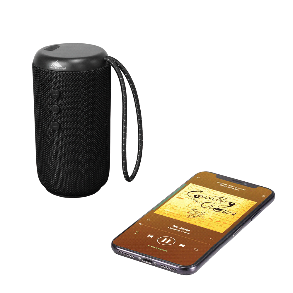 High Sierra Kodiak IPX7 Outdoor Bluetooth Speaker – Eye Masks – The Range – available in Black – thumbnail 3 of 10