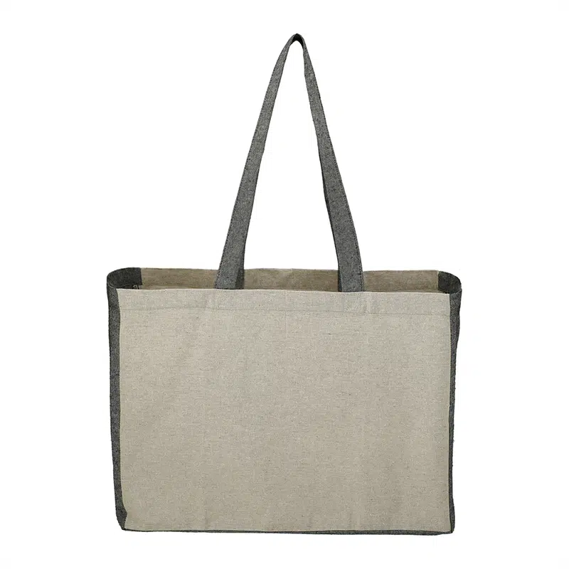 Recycled Cotton Contrast Side Shopper Tote 18L – Shoppers