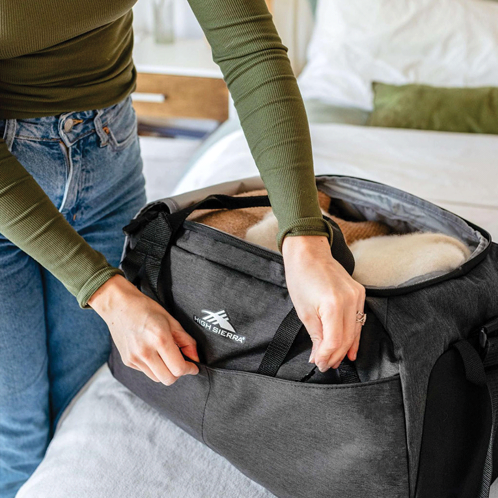 High Sierra Forester RPET Duffle 30L – Duffle/Sports Bags – The Range – available in Graphite – thumbnail 3 of 14