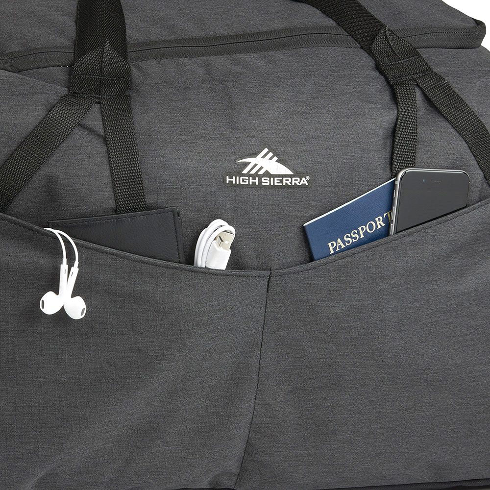 High Sierra Forester RPET Duffle 30L – Duffle/Sports Bags – The Range – available in Graphite – thumbnail 13 of 14