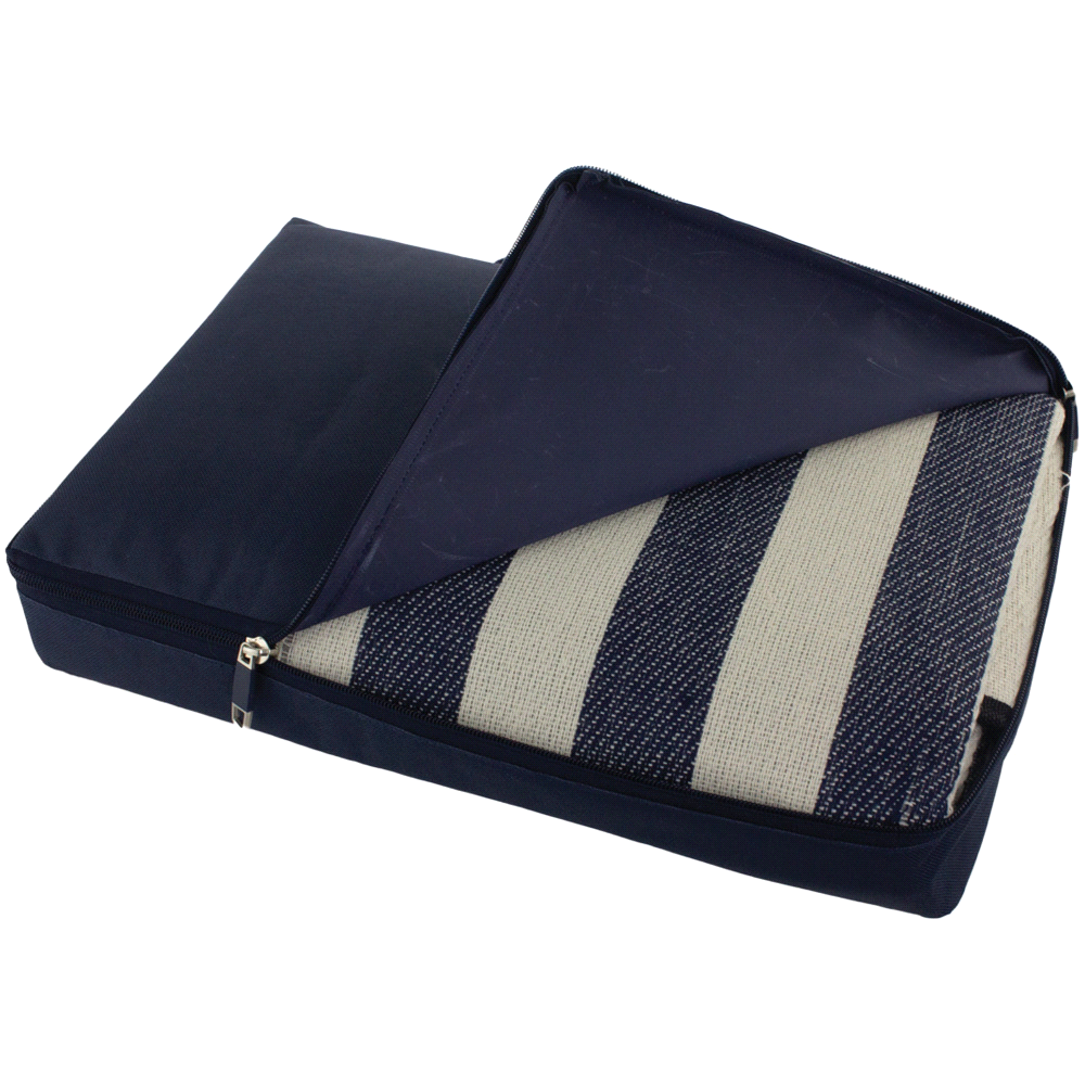 Día De Campo Rug w/ Waterproof Backing – Blankets – The Range – available in Black and Blue – thumbnail 7 of 13
