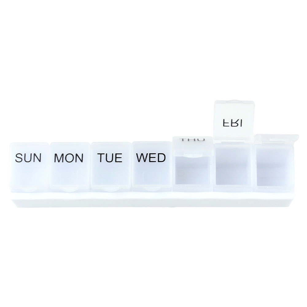 Weekly Pill Organiser – Travel Bags – The Range – available in White – thumbnail 7 of 8