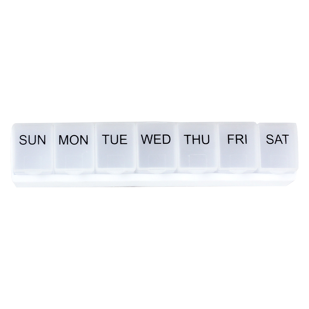 Weekly Pill Organiser – Travel Bags – The Range – available in White – thumbnail 2 of 8