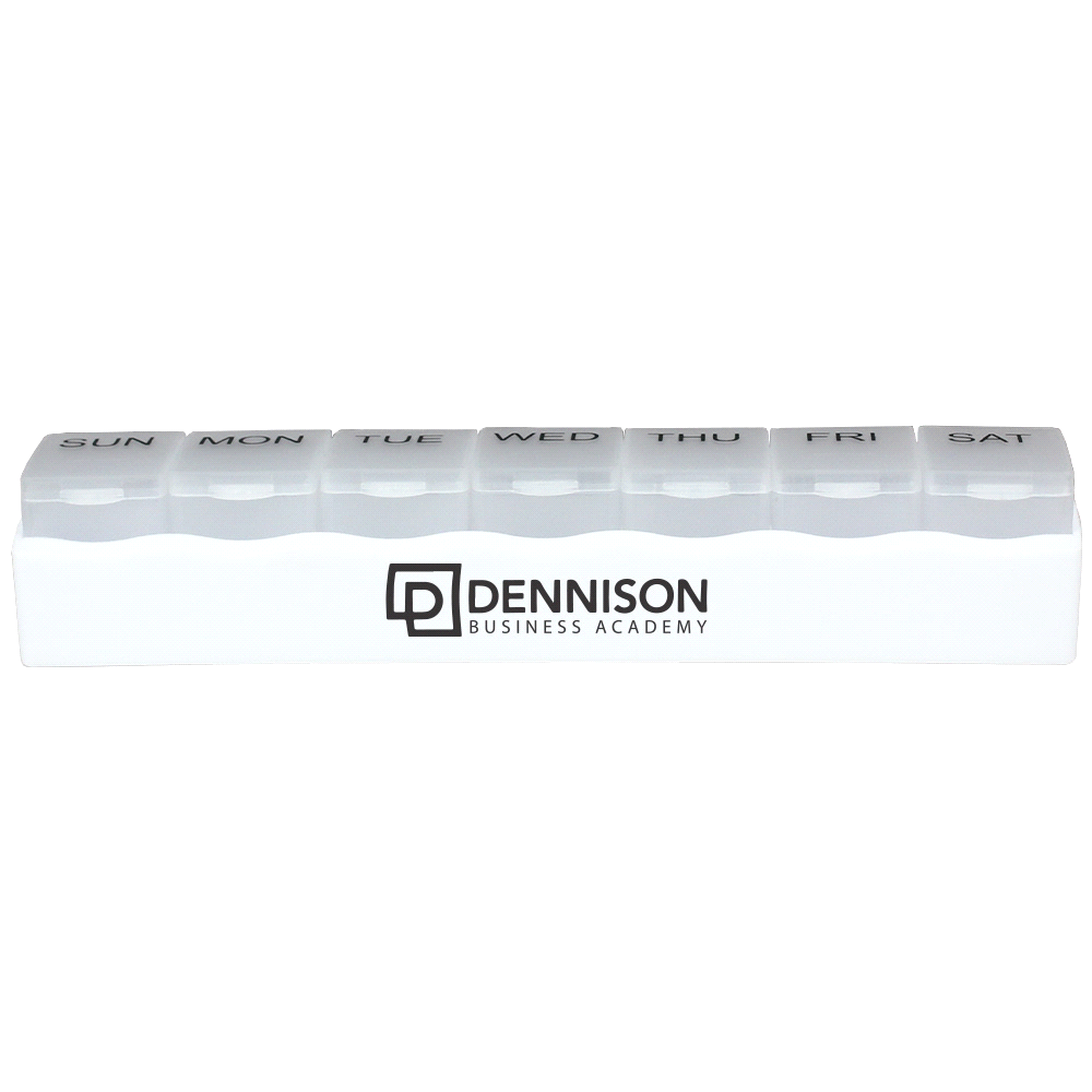 Weekly Pill Organiser – Travel Bags – The Range – available in White – thumbnail 3 of 8