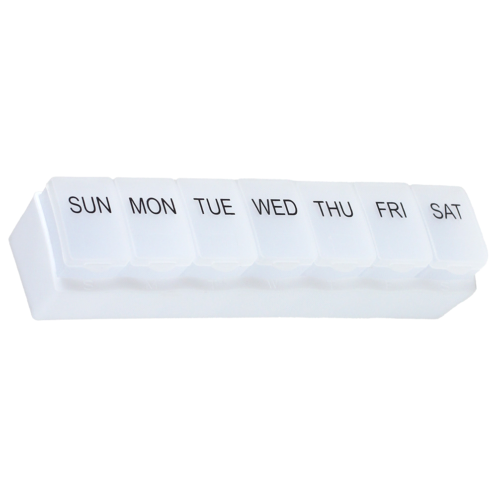 Weekly Pill Organiser – Travel Bags – The Range – available in White – thumbnail 6 of 8