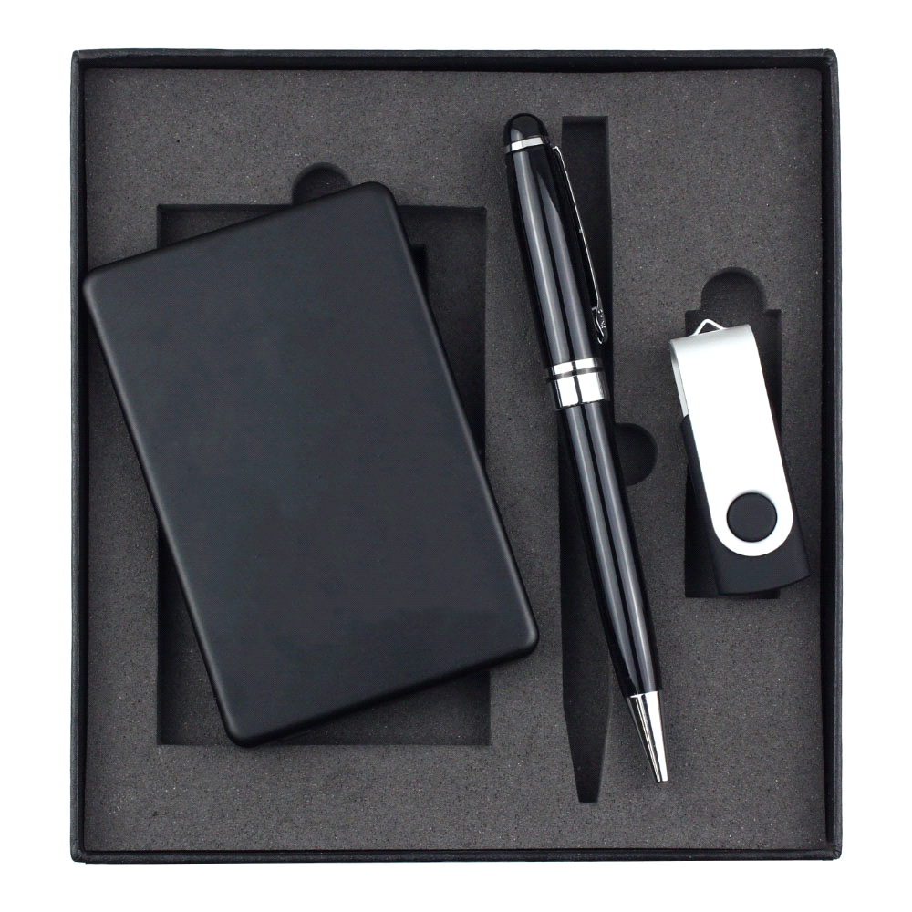 Powerbank, USB (4GB) & Pen Giftset – Gift Sets – The Range – available in Black – thumbnail 5 of 8