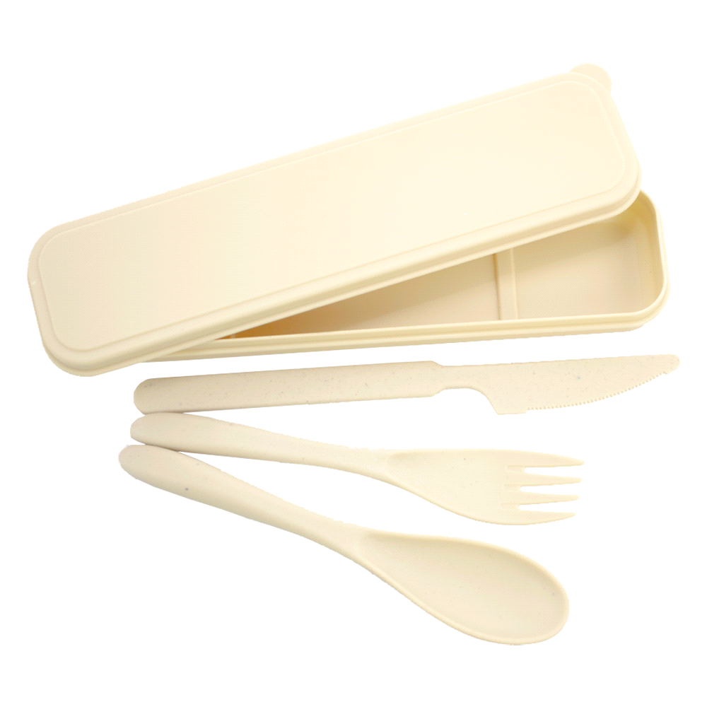 Bamboo Fibre Cutlery Set – Cooler Bags – The Range – available in Beige – thumbnail 1 of 6