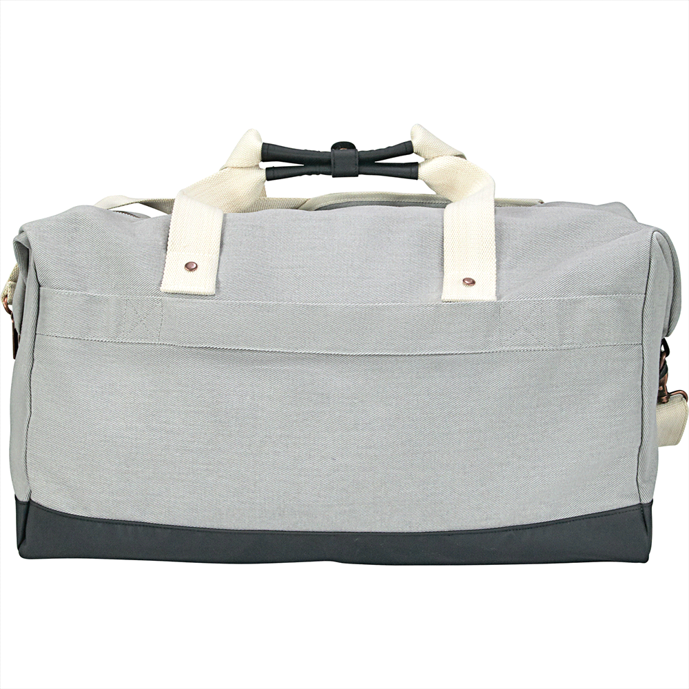 Cutter & Buck 19" 49L Cotton Weekender Duffel – Duffle/Sports Bags – The Range – available in Gray – thumbnail 4 of 7