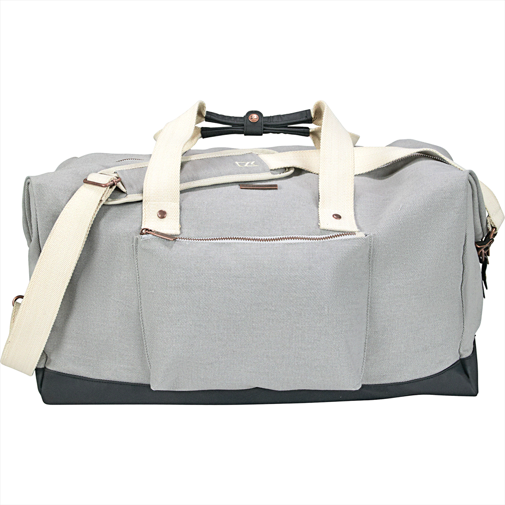 Cutter & Buck 19" 49L Cotton Weekender Duffel – Duffle/Sports Bags – The Range – available in Gray – thumbnail 1 of 7